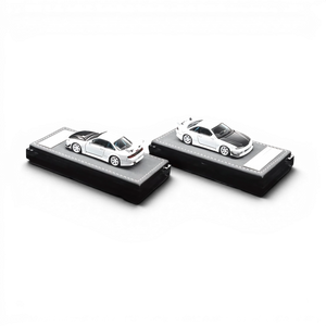 Lot57Supplies Diecast Shop MORTAL 1:64 scale white Nissan S14 Kouki diecast model cars with carbon fiber hoods
