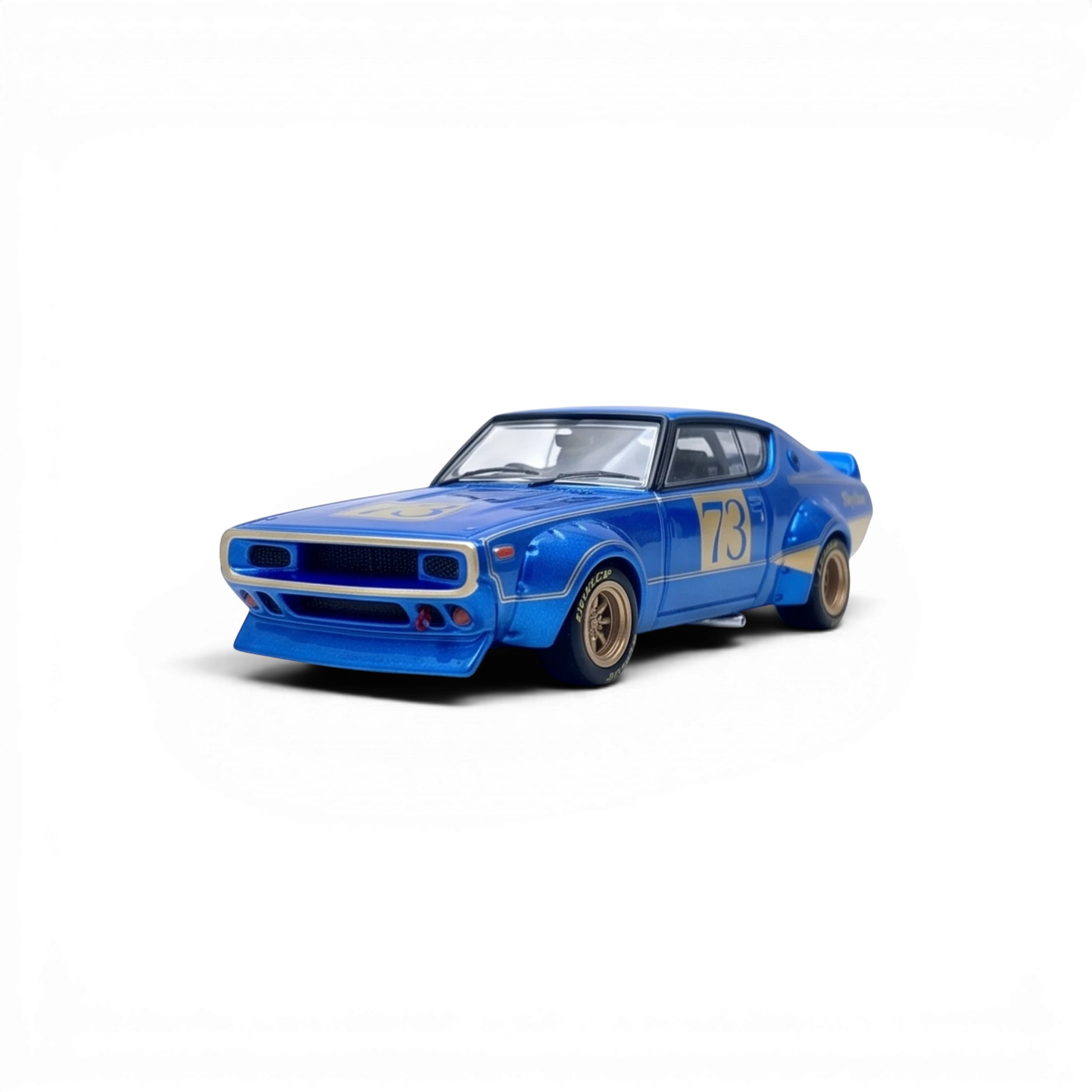Lot57Supplies Diecast Shop 1:64 scale blue Nissan Skyline 2000 GT-R KPGC10 racing concept diecast model car
