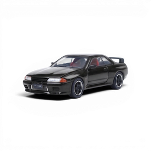 Cool ART Nissan Skyline GT-R R32 1:64 diecast model from Lot57Supplies Diecast Shop with openable hood and black rims.