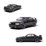 Cool ART Nissan Skyline GT-R R32 diecast model from Lot57Supplies Diecast Shop with black rims and openable hood.
