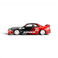 Lot57Supplies Diecast Shop: 1:64 scale red and black diecast Nissan Skyline GT-R R33 with ADVAN livery and number 33.