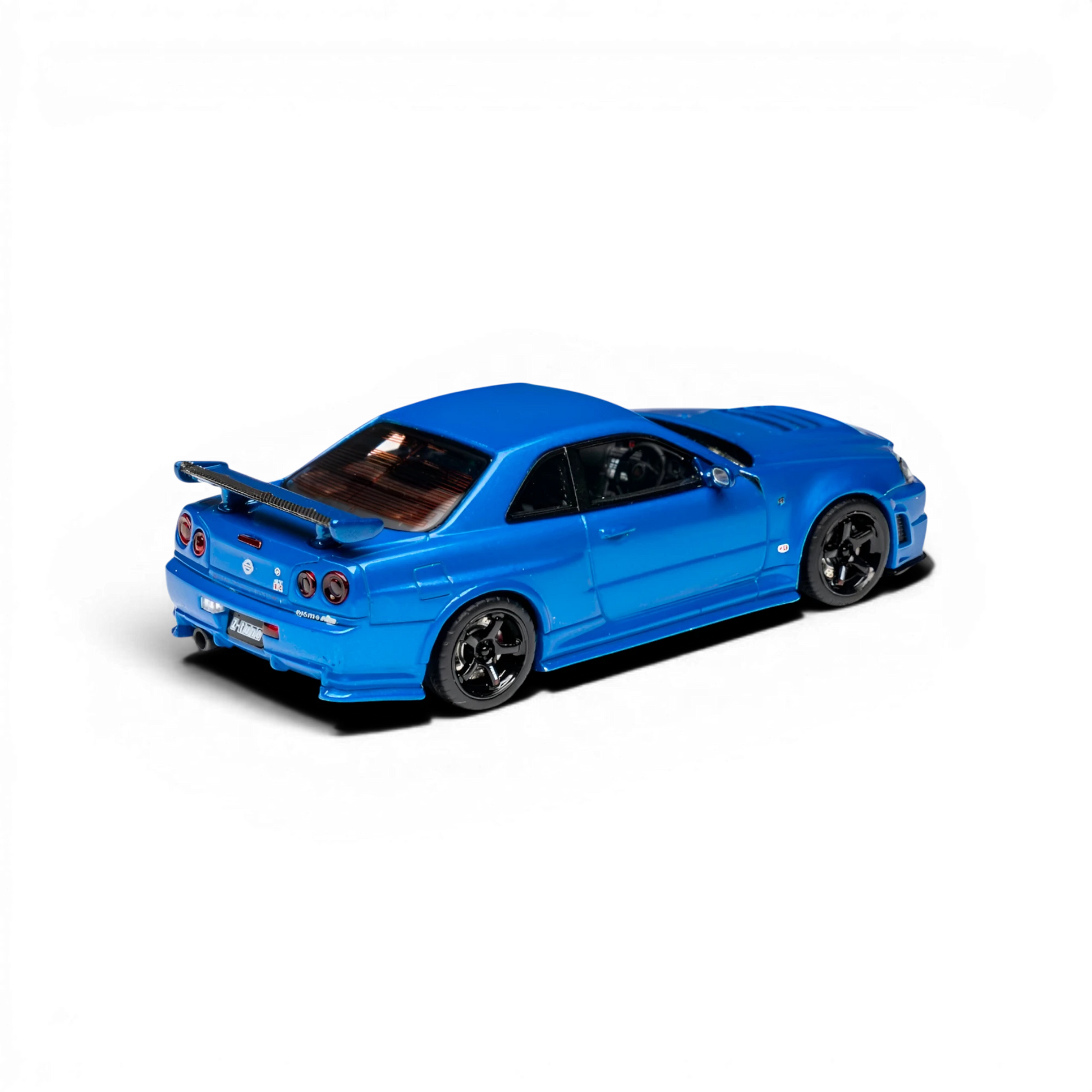 Lot57Supplies Diecast Shop 1:64 scale Cars' Lounge Nissan Skyline GT-R R34 Z-TUNE resin model in Bayside Blue.