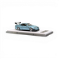 404ERROR Nissan Skyline R34 modified diecast car in ice blue from Lot57Supplies Diecast Shop on a display base.