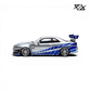 404ERROR Nissan Skyline R34 resin model in silver and blue Fast & Furious livery from Lot57Supplies Diecast Shop