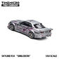 Lot57Supplies Diecast Shop 1:64 scale silver Nissan Skyline R34 Smilodon diecast model with custom purple graphics