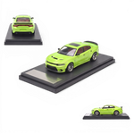 Lot57Supplies Diecast Shop 1:64 scale olive green 2023 Dodge Charger SRT Hellcat diecast model car on display base
