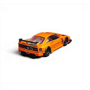 Lot57Supplies Diecast Shop Star Models orange F40 LB-Works wide-body diecast supercar model in 1:64 scale