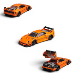 Lot57Supplies Diecast Shop 1:64 scale orange Star Models F40 LB-Works wide-body diecast supercar with black spoiler