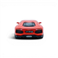 Rear view of a Lot57Supplies Diecast Shop Phantom Speed Lamborghini Aventador LP700 diecast model in classic orange.