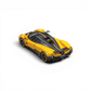 Lot57Supplies Diecast Shop 1:64 scale CM Model Pagani Utopia in Giallo Ginevra yellow with carbon fiber details.