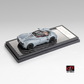 Lot57Supplies Diecast Shop LCD Pagani Utopia 1:64 scale diecast model car in ice blue on a carbon fiber display base