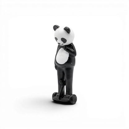 Lot57Supplies Diecast Shop Street Weapon 1:64 scale resin panda figure standing on a hoverboard