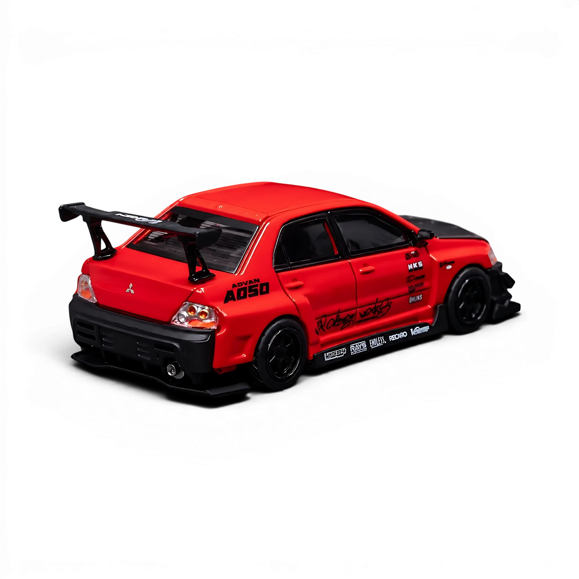 Lot57Supplies Diecast Shop PEAKO 1:64 scale red Mitsubishi Lancer Evolution IX VARIS widebody diecast model car