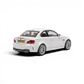 Lot57Supplies Diecast Shop MORTAL 1:64 scale pearl white BMW 1M Coupe diecast model car, rear three-quarter view.