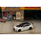 Lot57Supplies Diecast Shop 1:64 scale SW G87 M2 ADRO modified diecast car in pearl white with a low wing and black roof