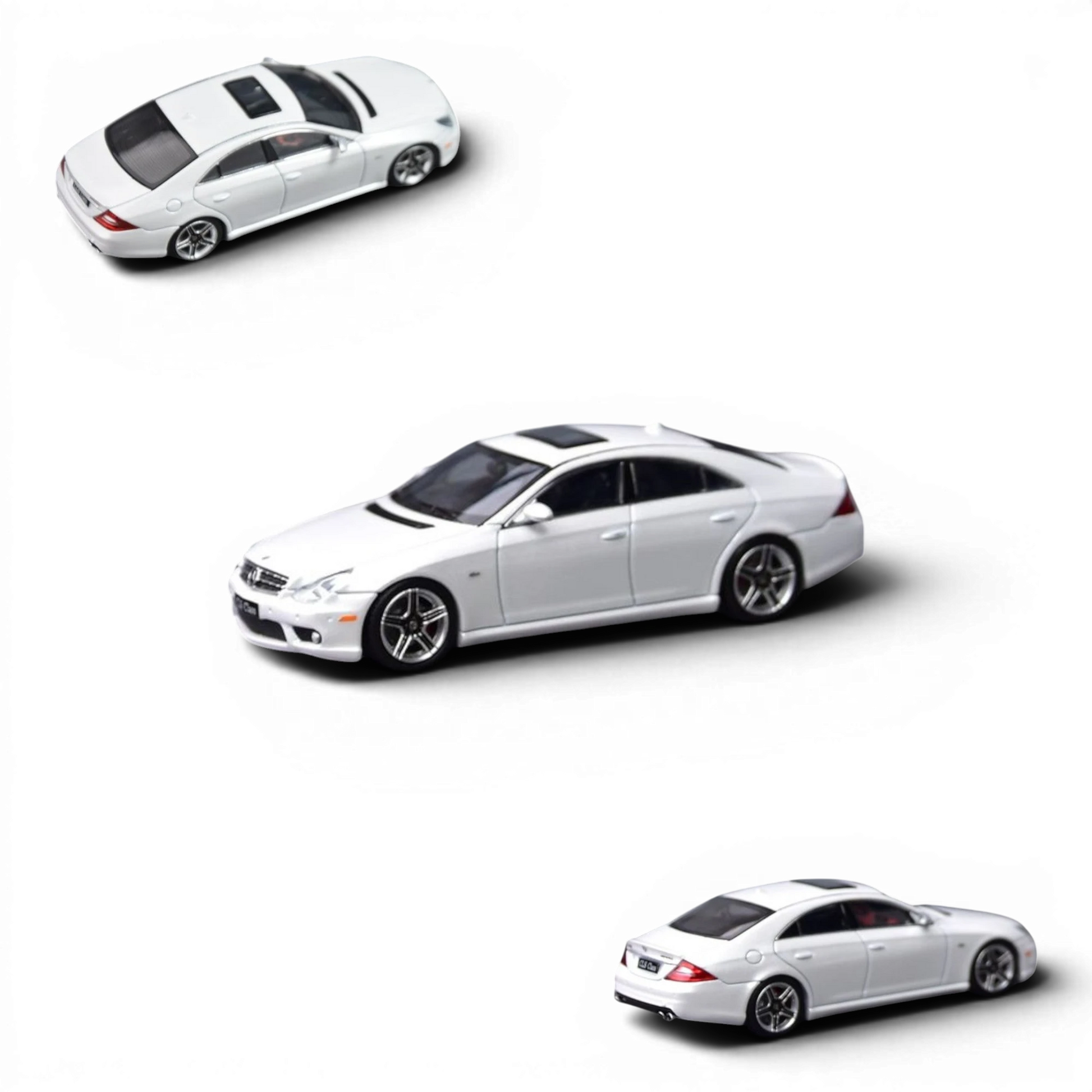 Lot57Supplies Diecast Shop Focal Horizon 1:64 scale pearl white Mercedes-Benz CLS 63 AMG Mk1 diecast model car