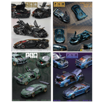 Lot57Supplies Diecast Shop PGM 1:64 scale diecast car set featuring Lamborghini LP700 and Nissan R34 models.