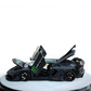 Lot57Supplies Diecast Shop 1:64 scale PGM LP700 GT EVO Black Monster diecast car with open doors and hood