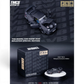 Lot57Supplies Diecast Shop PGM Porsche RWB 964 matte black 1:64 scale diecast model with opening parts and display box.