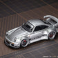 Lot57Supplies Diecast Shop PGM RWB930 silver diecast model car, 1:64 scale Chengdu AutoShow exclusive edition.