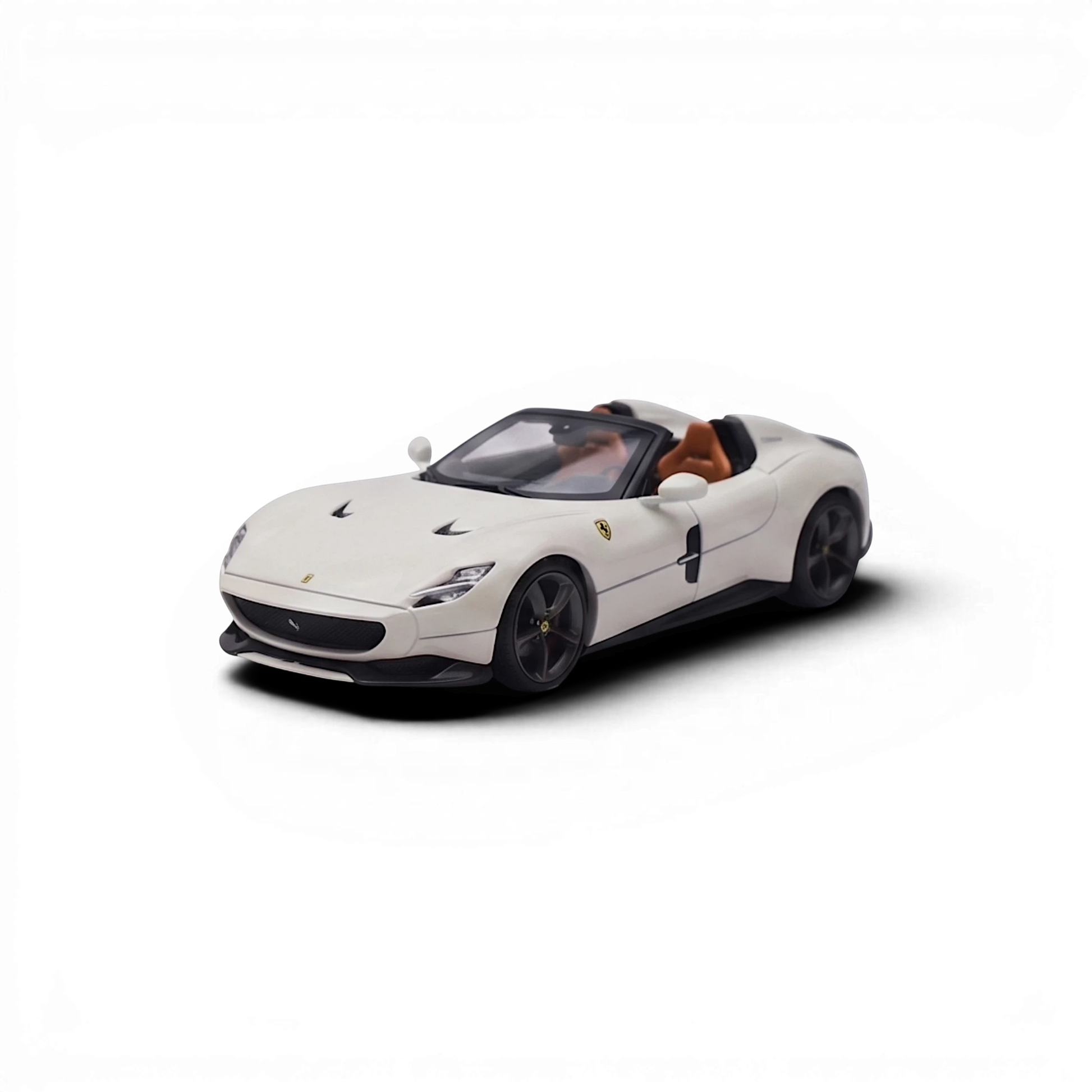 Lot57Supplies Diecast Shop Phantom Knight 12Cilindri Coupe 1:64 scale diecast model in Bianco Avus white with tan interior.