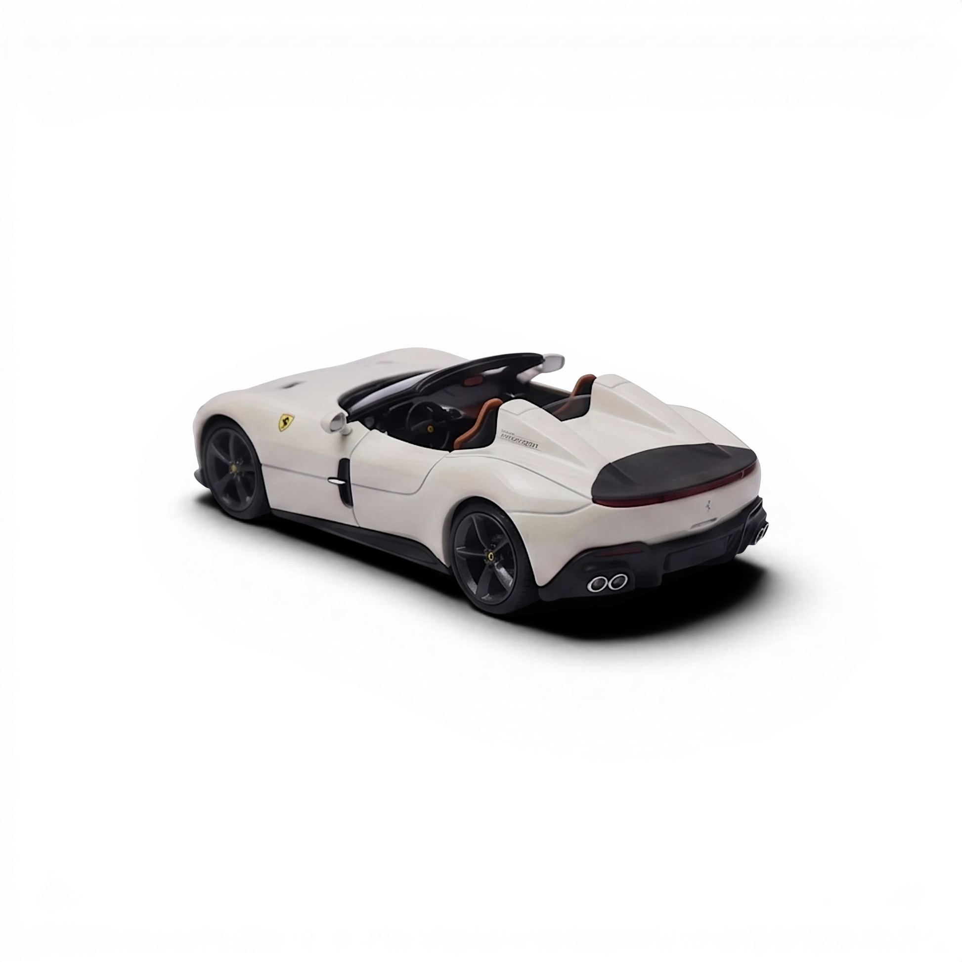 Lot57Supplies Diecast Shop Phantom Knight 12Cilindri Coupe, 1:64 scale, Bianco Avus white diecast model car with opening hood and engine detail.