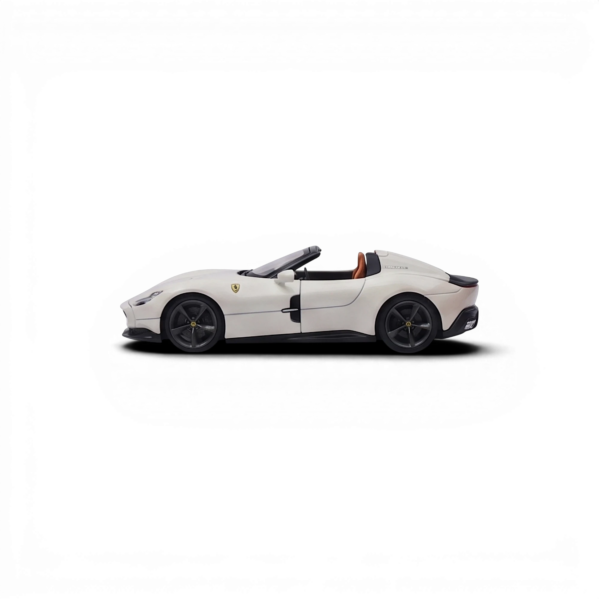 Lot57Supplies Diecast Shop Phantom Knight 12Cilindri Coupe, 1:64 scale, Bianco Avus white diecast model car with opening hood and engine detail.