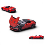 Lot57Supplies Diecast Shop Phantom Knight 12Cilindri Coupe 1:64 scale diecast model in Rosso Corsa red with opening hood and engine detail.