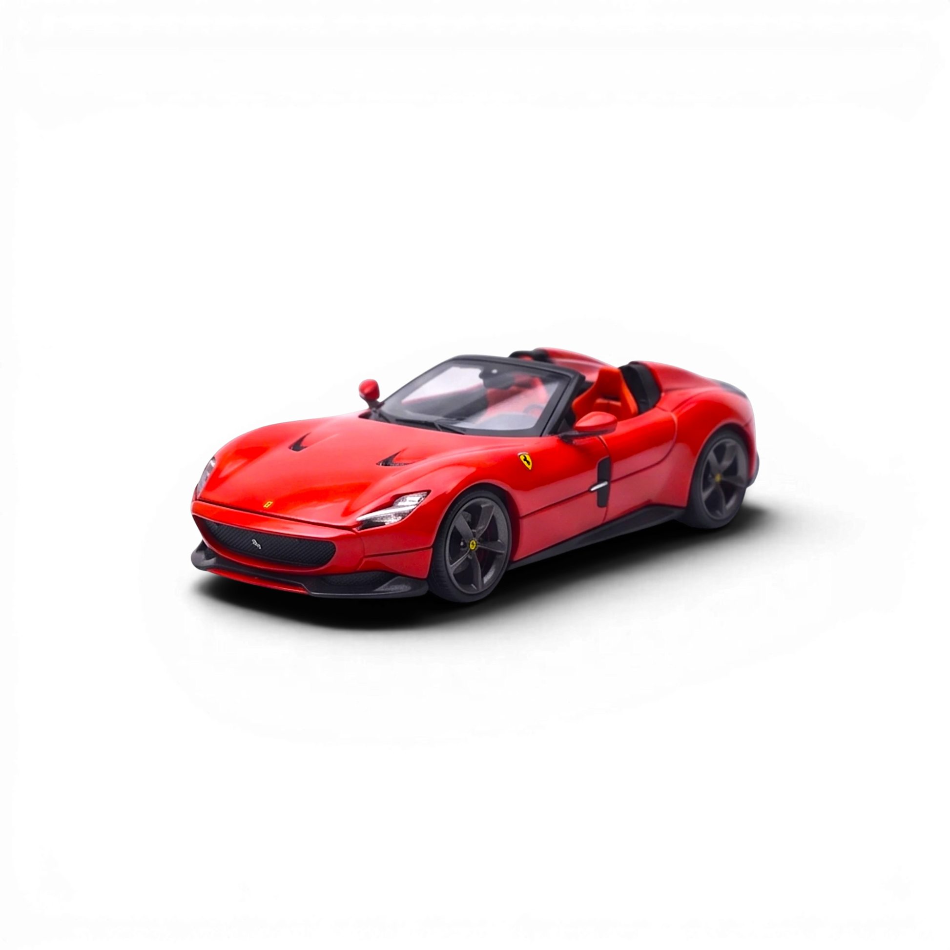 Lot57Supplies Diecast Shop Phantom Knight 12Cilindri Coupe, 1:64 scale, Rosso Corsa red diecast model with opening hood and engine detail.