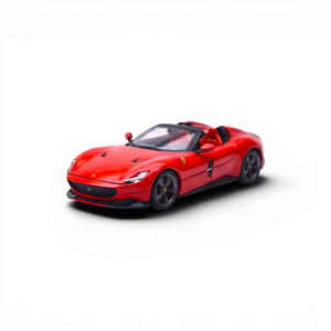 Lot57Supplies Diecast Shop Phantom Knight 12Cilindri Coupe, 1:64 scale, Rosso Corsa red diecast model with opening hood and engine detail.