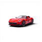 Phantom Knight 12Cilindri Coupe diecast model car in Rosso Corsa red with opening hood and engine detail. 1:64 scale.