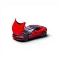 Lot57Supplies Diecast Shop 1:64 scale Rosso Corsa red Phantom Knight 12Cilindri Coupe diecast model car with opening hood and engine detail.
