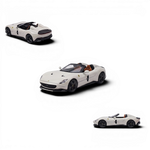 Lot57Supplies Diecast Shop Phantom Knight 12Cilindri Coupe 1:64 scale diecast model in Bianco Avus white with tan interior. Opening hood with engine detail.