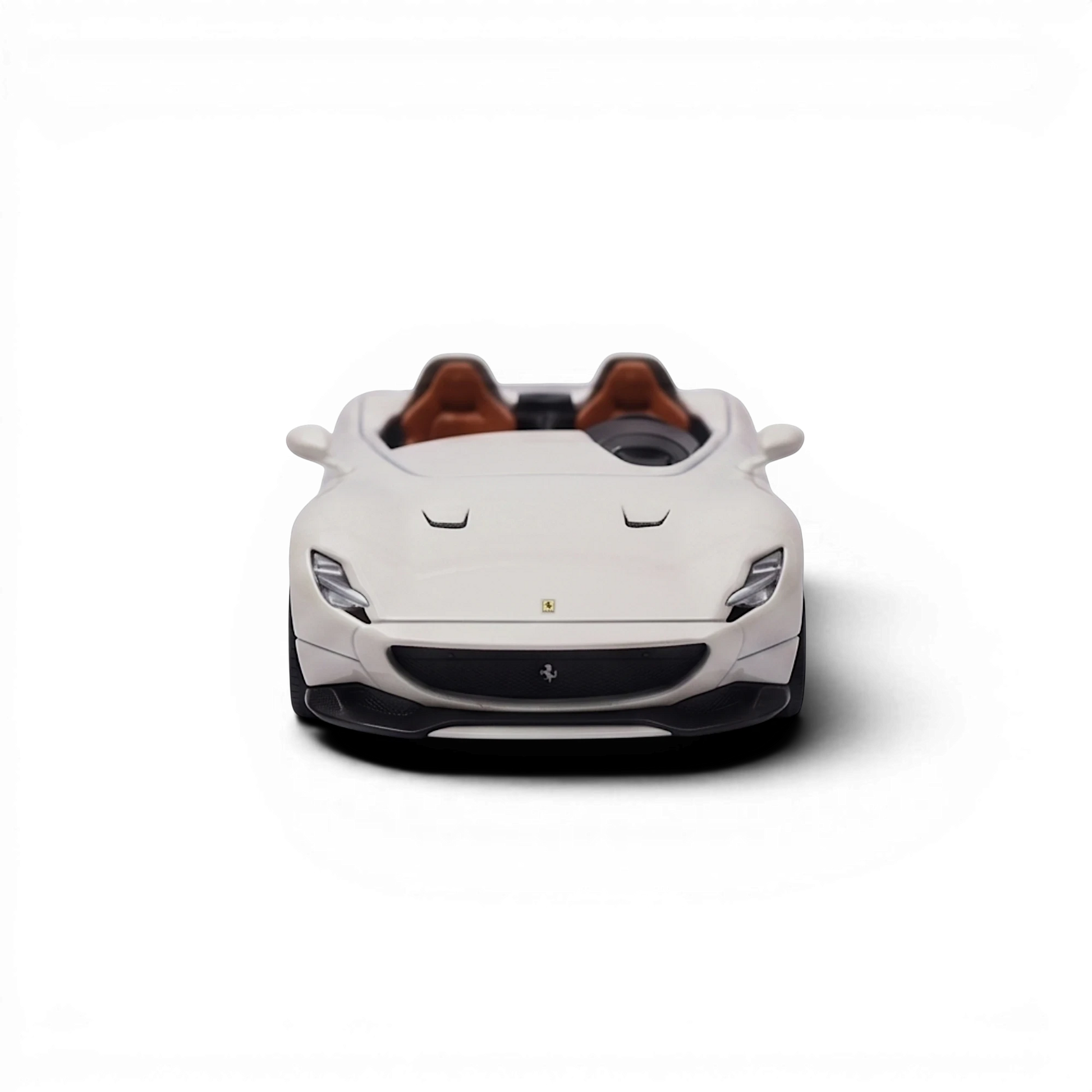 Lot57Supplies Diecast Shop Phantom Knight 12Cilindri Coupe 1:64 scale diecast model in Bianco Avus white with tan interior. Opening hood with engine detail.