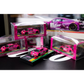 Lot57Supplies Diecast Shop 1:64 scale pink Audi R8 LMS GT3 EVO II diecast model cars in display boxes