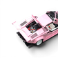 Lot57Supplies Diecast Shop TOPART LBWK Countach 1:64 scale model in Lover's Pink with open engine bay and interior