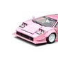 Lot57Supplies Diecast Shop TOPART LBWK Countach 1:64 scale diecast model car in Lover's Pink with Liberty Walk branding.