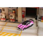 Lot57Supplies Diecast Shop 1:64 scale SW G82 M4 diecast car featuring a vibrant pink and black racing livery