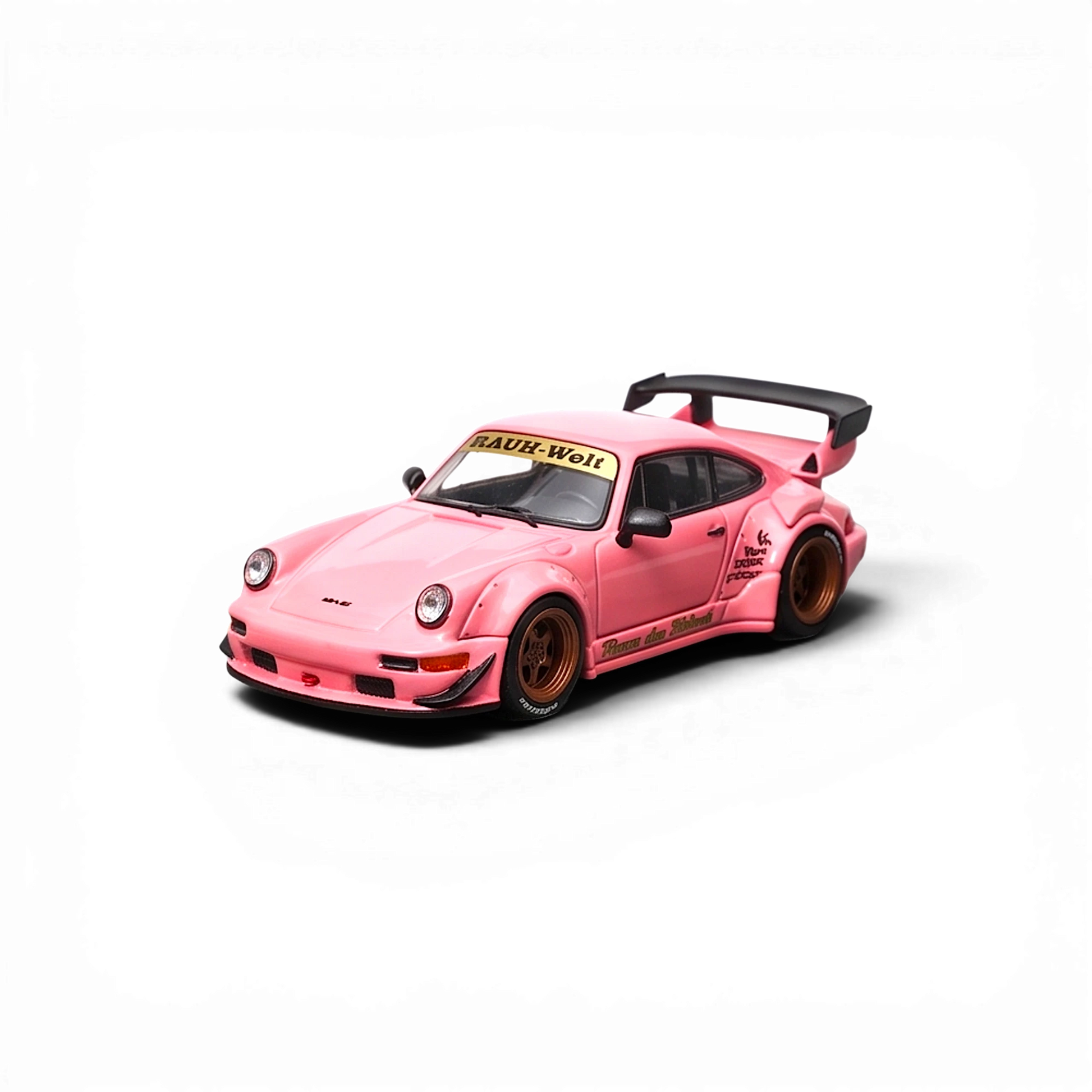 Lot57Supplies Diecast Shop Star Models RWB 964 GT Wing in SoCro Pink 1:64 scale diecast model car