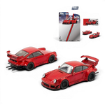 Lot57Supplies Diecast Shop Pop Race RWB 930 red diecast model car in 1:64 scale with widebody kit and black wheels