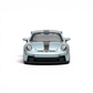 Lot57Supplies Diecast Shop ice blue 1:64 resin Porsche 911 GT3 model with black racing stripes.