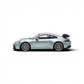 Lot57Supplies Diecast Shop 1:64 scale ice blue ZJWJ Porsche 911 GT3 resin model with large rear spoiler.