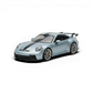 Lot57Supplies Diecast Shop ZJWJ Porsche 911 GT3 1:64 scale resin model car in metallic ice blue with black racing stripe