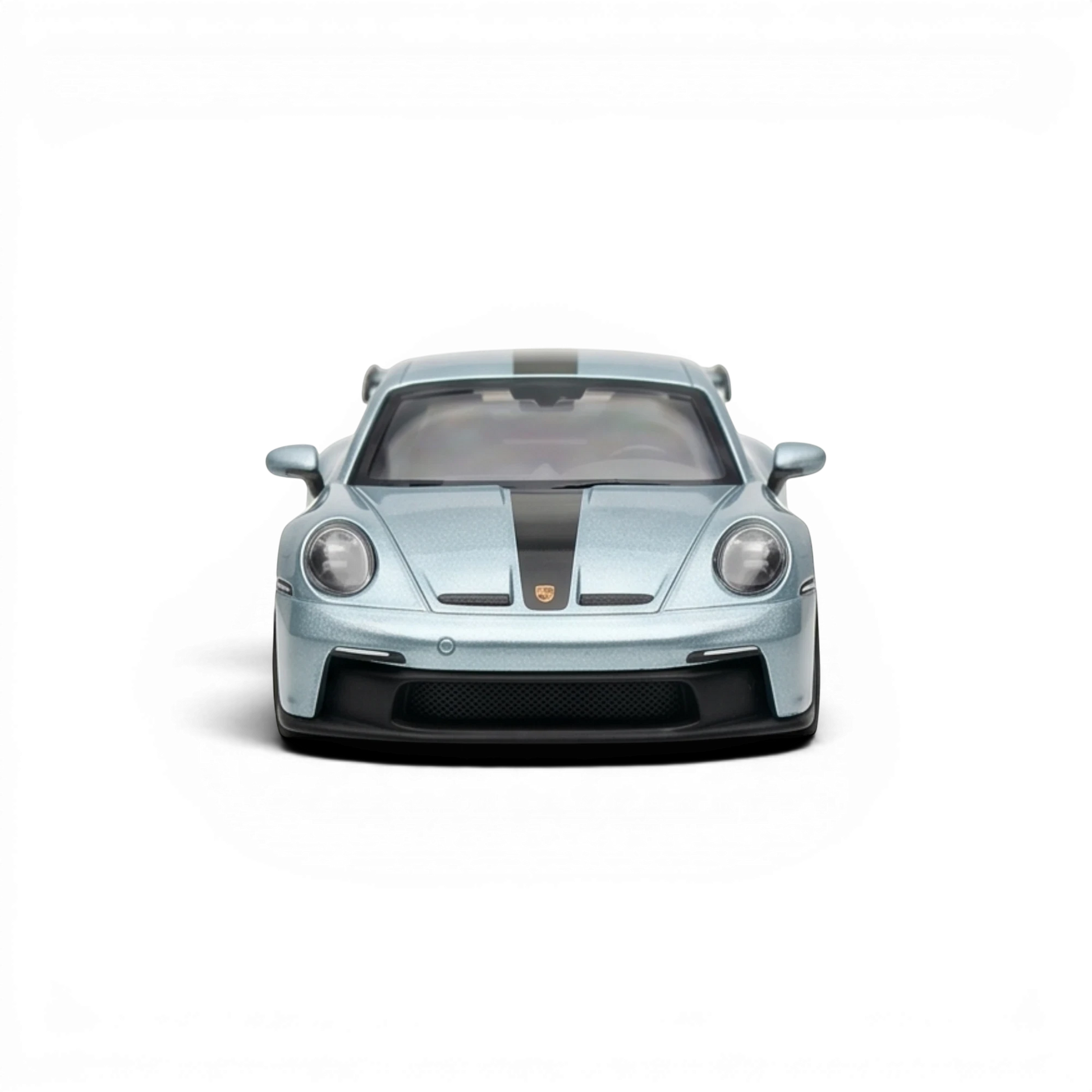 Lot57Supplies Diecast Shop ZJWJ Porsche 911 GT3 1:64 scale resin model car in ice blue with black racing stripe