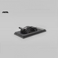 Lot57Supplies Diecast Shop HKM Porsche 911 992 GT3 R Rennsport diecast model car in gloss black on display stand