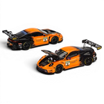 Lot57Supplies Diecast Shop 1:64 scale Trends Hobby Porsche 911 GT3 R DTM 2025 diecast model in orange and black livery