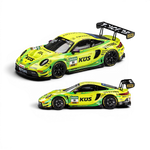 Lot57Supplies Diecast Shop Trends Hobby Porsche 911 GT3 R DTM 2025 No.91 diecast model car in neon green livery.