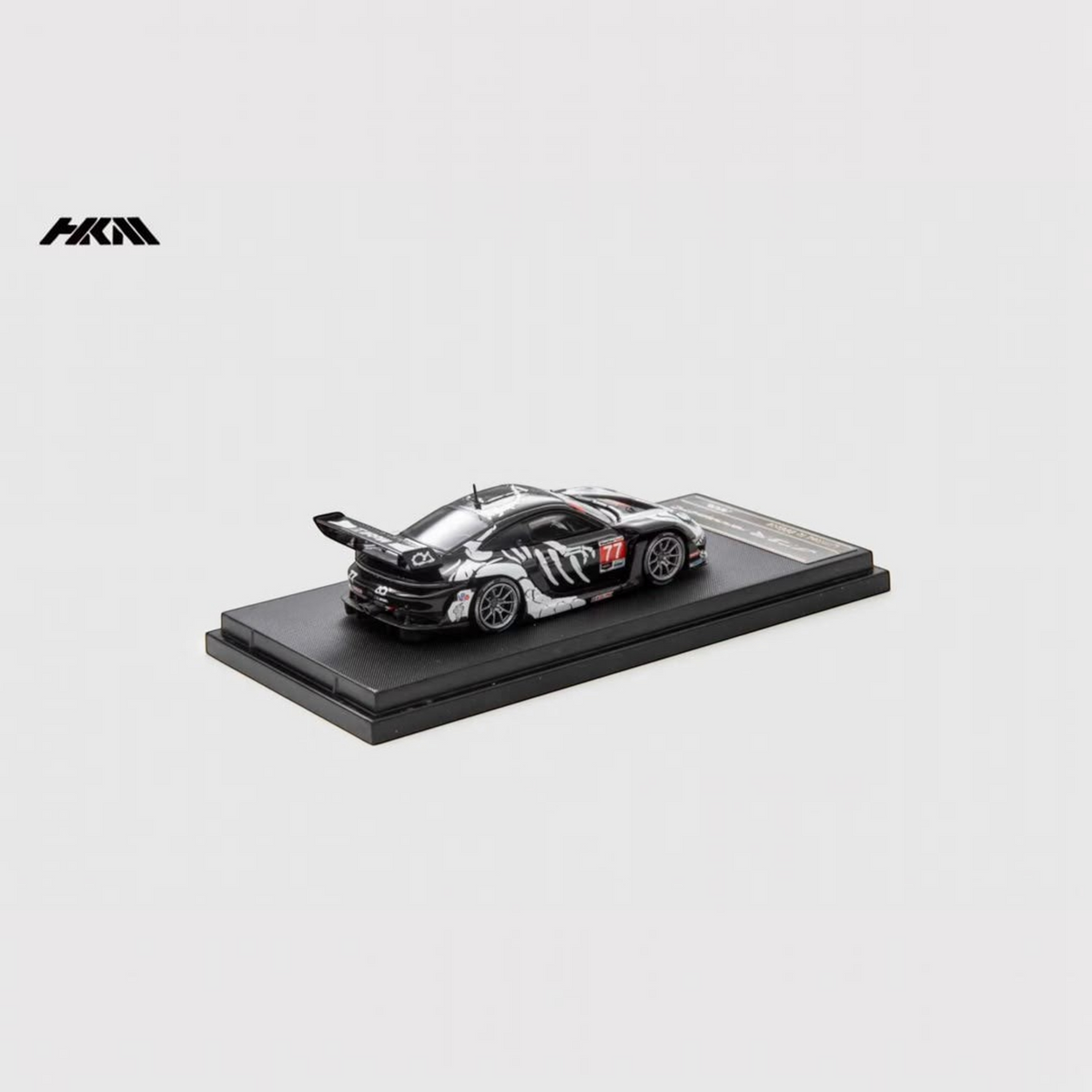 Lot57Supplies Diecast Shop HKM Porsche 911 GT3 R Rennsport diecast model car with black and white dinosaur livery