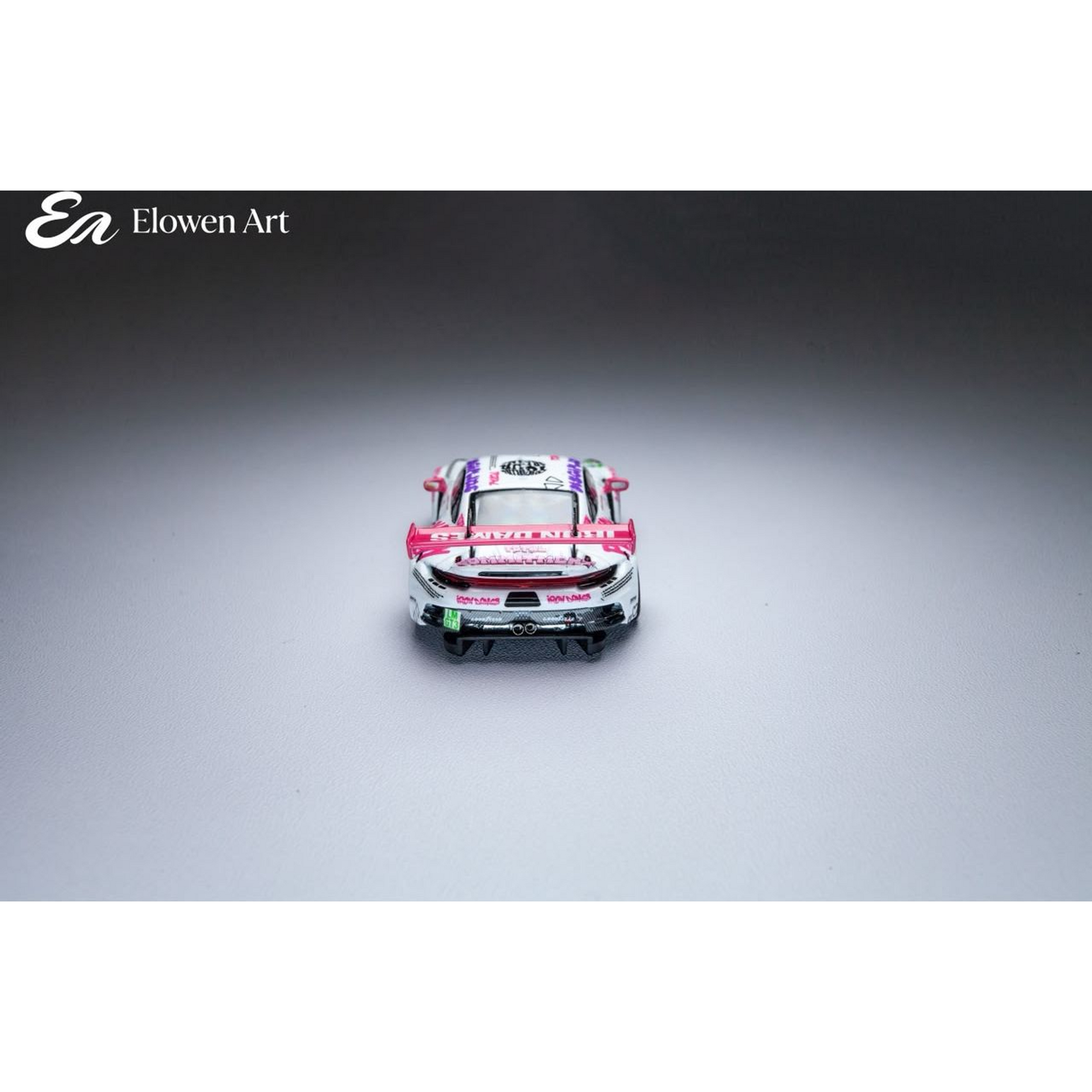 Lot57Supplies Diecast Shop Elowen Art Porsche 911 GT3 Iron Lady #85 1:64 scale diecast model car rear view