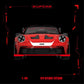 Lot57Supplies Diecast Shop 1:64 scale SC Porsche 911 GT3 RS in Akira Crimson TETSUO red diecast model front view